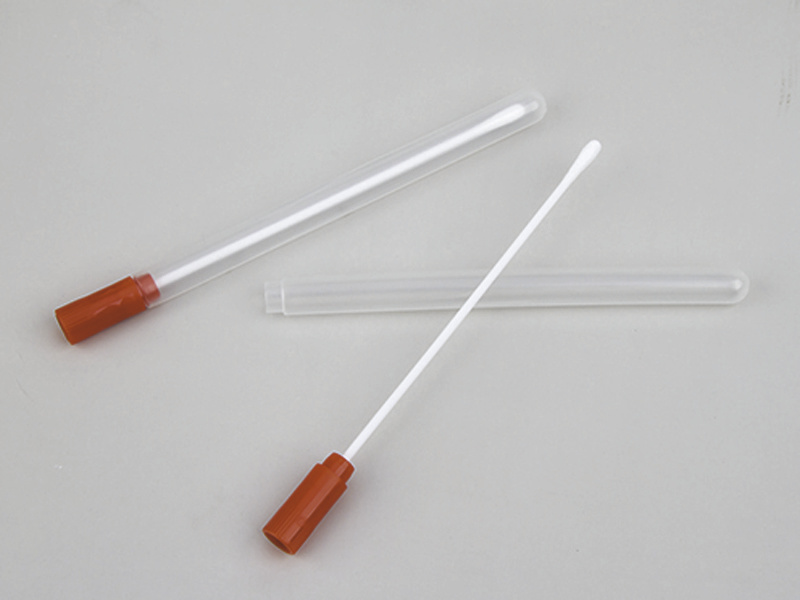 Polyacetate fiber sampling swab with sleeve