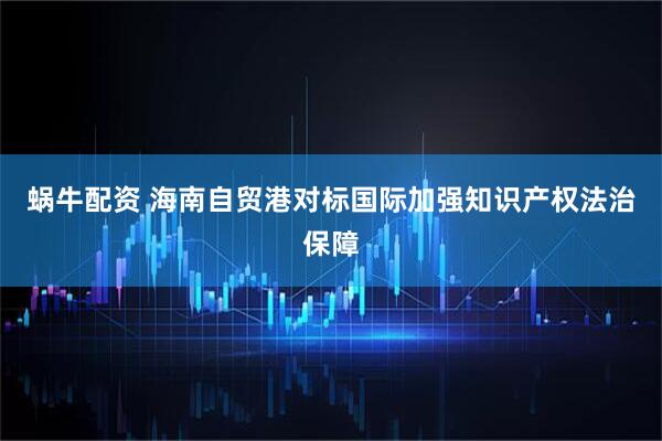 蜗牛配资 海南自贸港对标国际加强知识产权法治保障